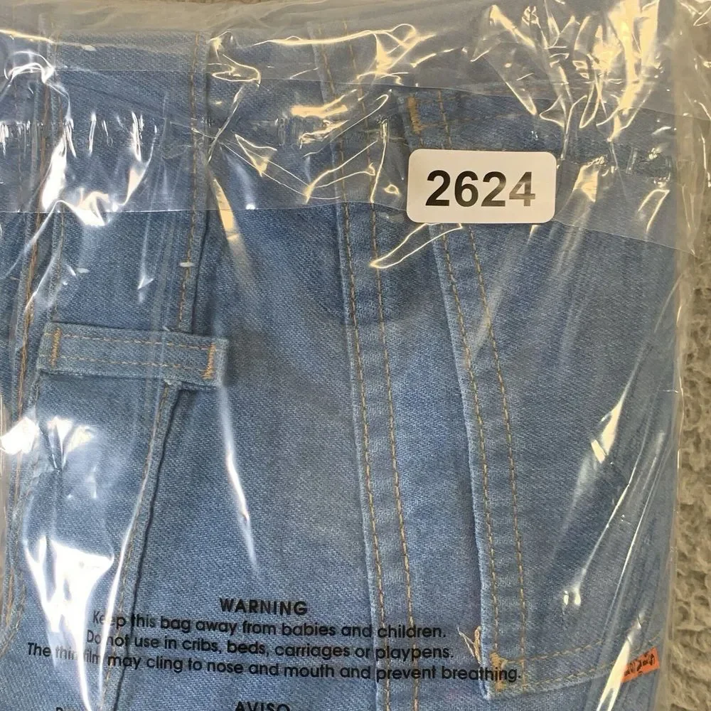 Vintage Levis SF 207 Jeans Mens 34x30 Blue Chambray Denim 80s Era USA Orange Tab